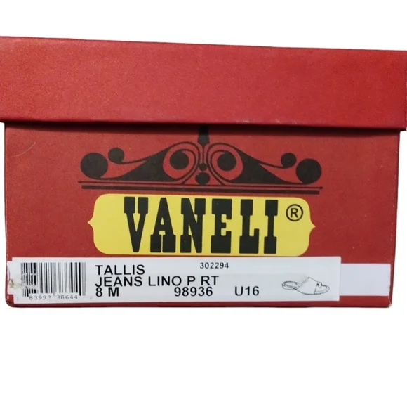 VANELI Tallis JEANS Denim Leather Sandal, NIB - Picture 4 of 10